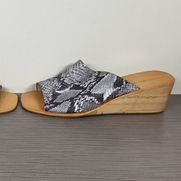 Treasure & Bond Valerie Wedge Slide Sandal, Python Print, Womens Size 8.5 M - Picture 8 of 13